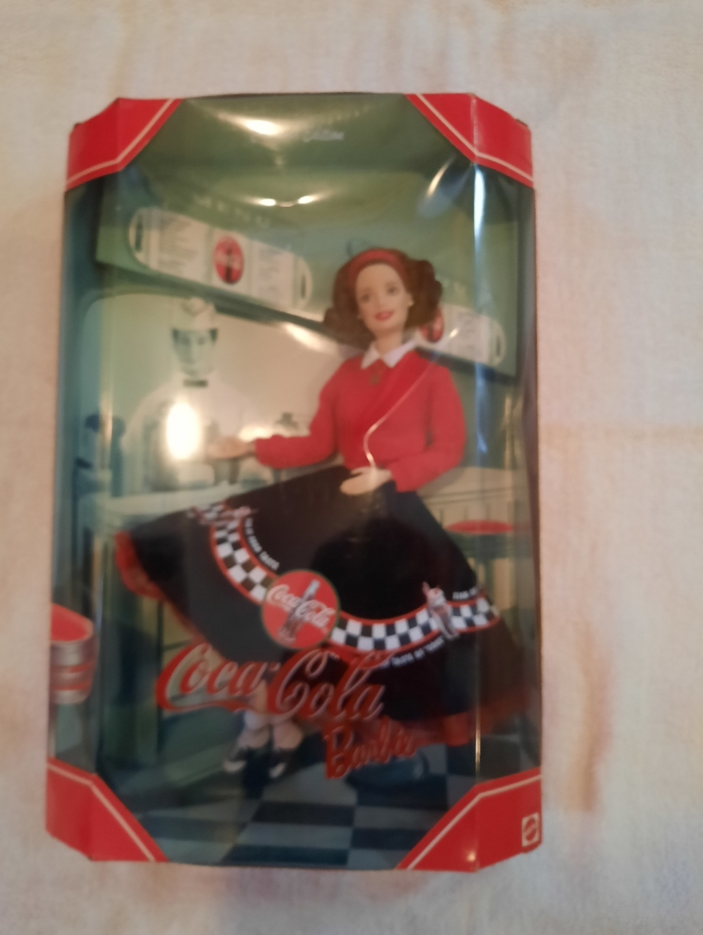 Coca-Cola Doll in Black & Red 1950s Style Outfit